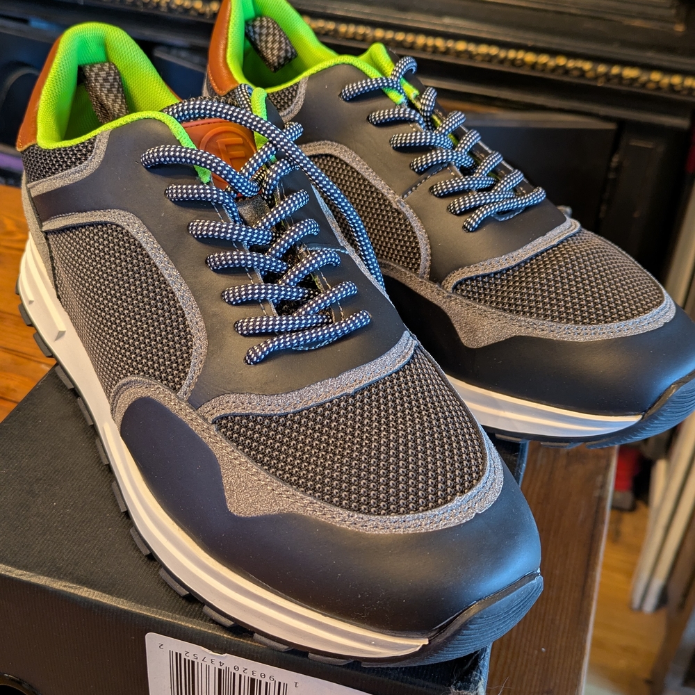 French Connection Gray and Black Sneakers for Comfort and Style